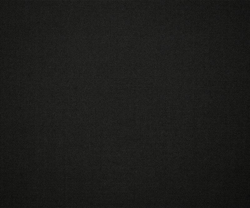 Black Poly Wool Solid Woven Shirting Fabric