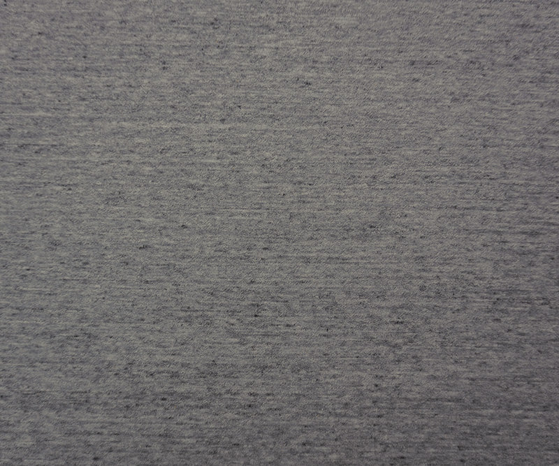 Heather Gray-Black Cotton Blend Stretch Double Knit Fabric