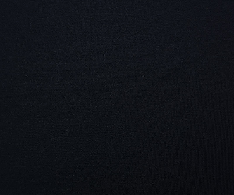 Black-Blue Cotton Blend Spandex Stretch Solid Double Knit Fabric