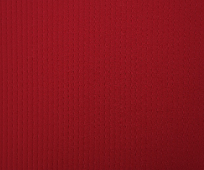 Red Nylon Spandex Striped Ottoman Stretch Double Knit Fabric