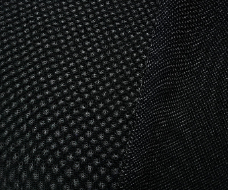 Black-Gray Wool Poly Abstract Plaid Woven Shirting Fabric