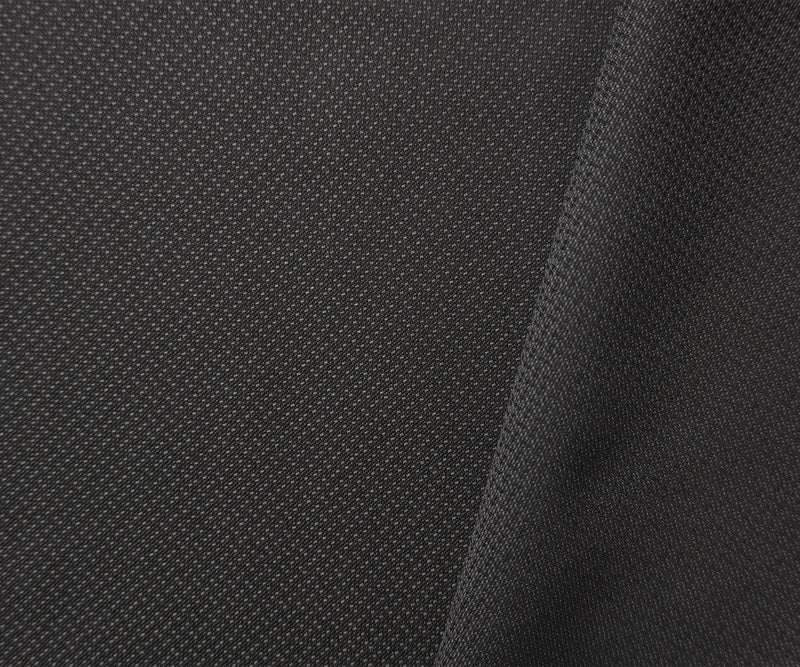 Gray-Black Wool Poly Dobby Woven Shirting Fabric
