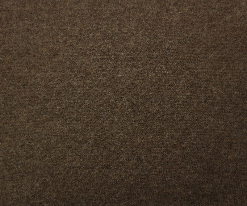 Heather Brown-Gray Wool Poly Spandex Stretch Double Brushed Jersey Knit Fabric