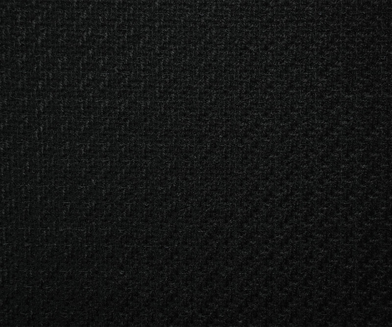 Black Poly Wool Texture Woven Coating Fabric