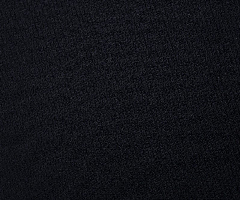 Black-Blue Wool Poly Slub Dobby Woven Coating Fabric