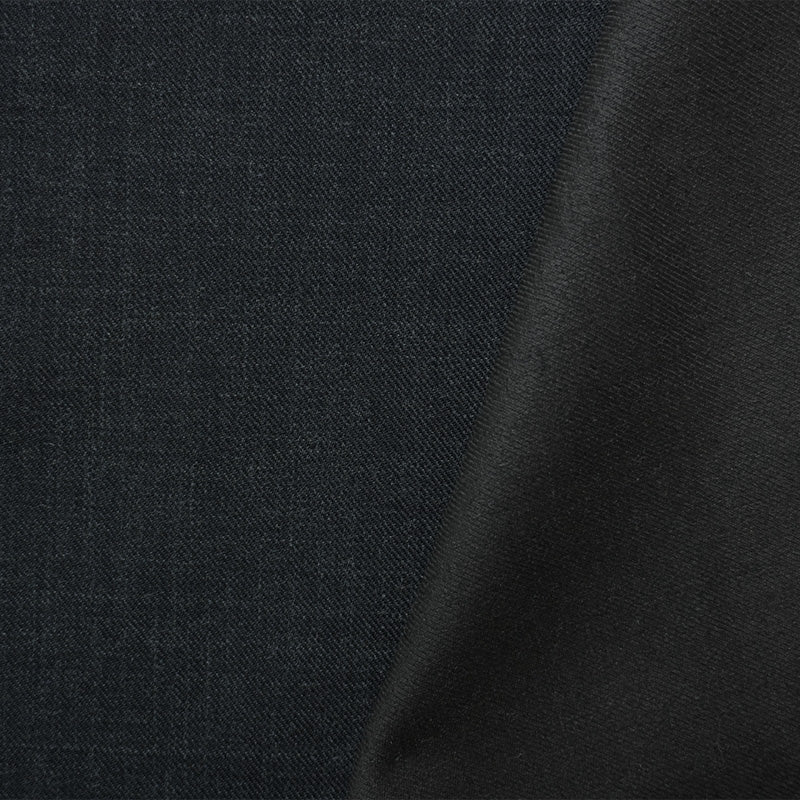 Night Blue Wool Blend Twill Woven Suiting Fabric