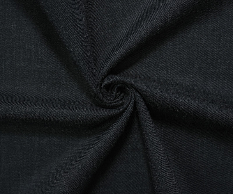Night Blue Wool Blend Twill Woven Suiting Fabric