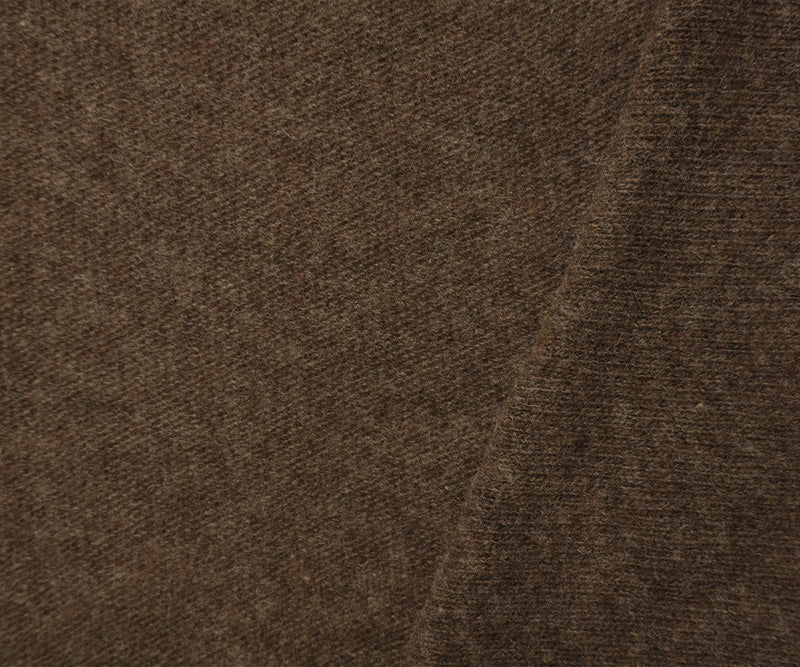 Brown-Gray Wool Poly Spandex Stretch Brushed Jersey Knit Fabric