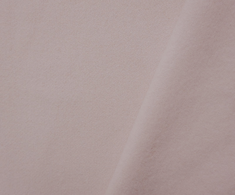 Pink Wool Poly Solid Single Side Brushed Woven Coating Fabric