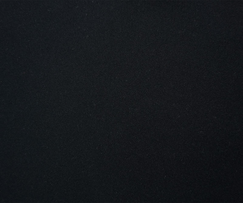Blue Wool Blend Solid Bonded Triple Layer Woven Coating Fabric