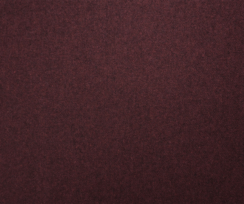Heather Red-Black Melton Wool Woven Coating Fabric