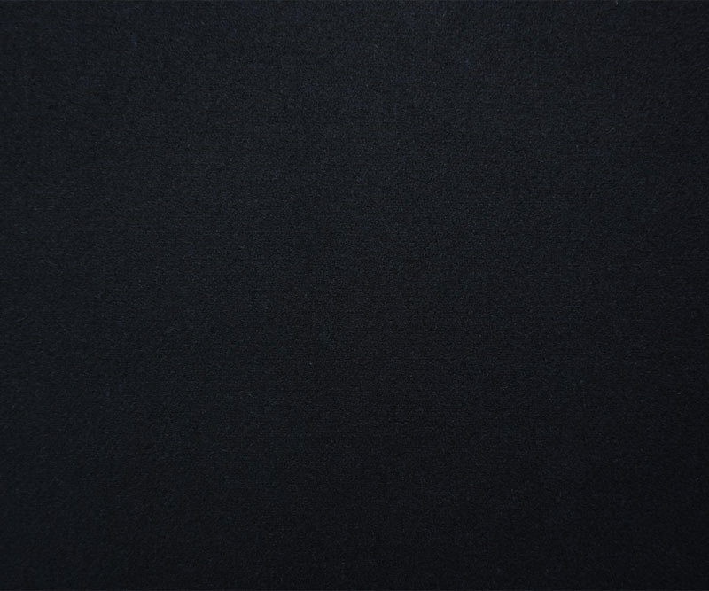 Midnight Navy Wool Solid Twill Double Woven Coating Fabric