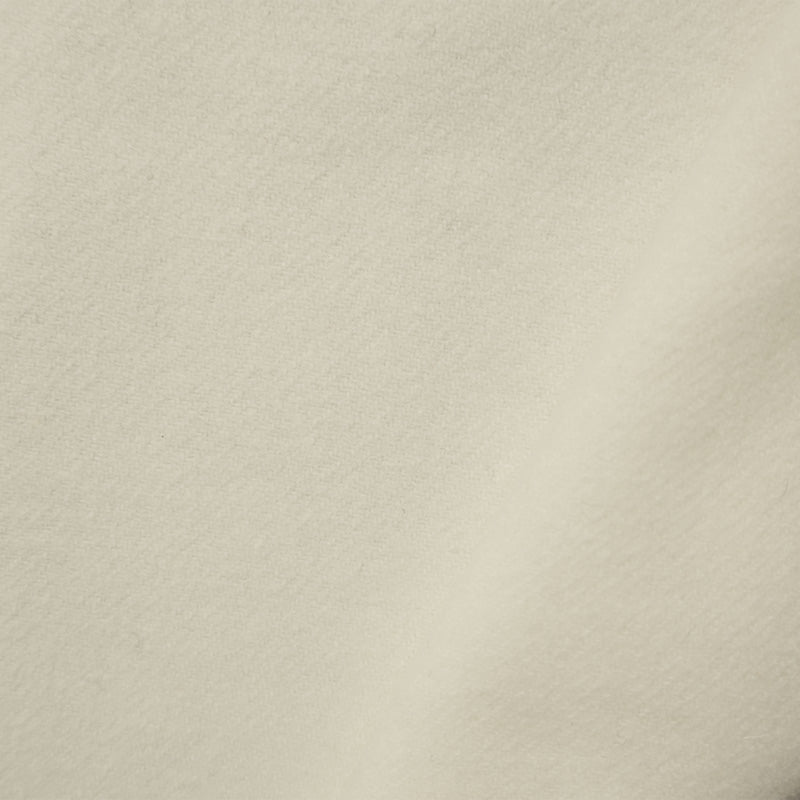 Ivory Wool Poly Solid Twill Jacketing Fabric