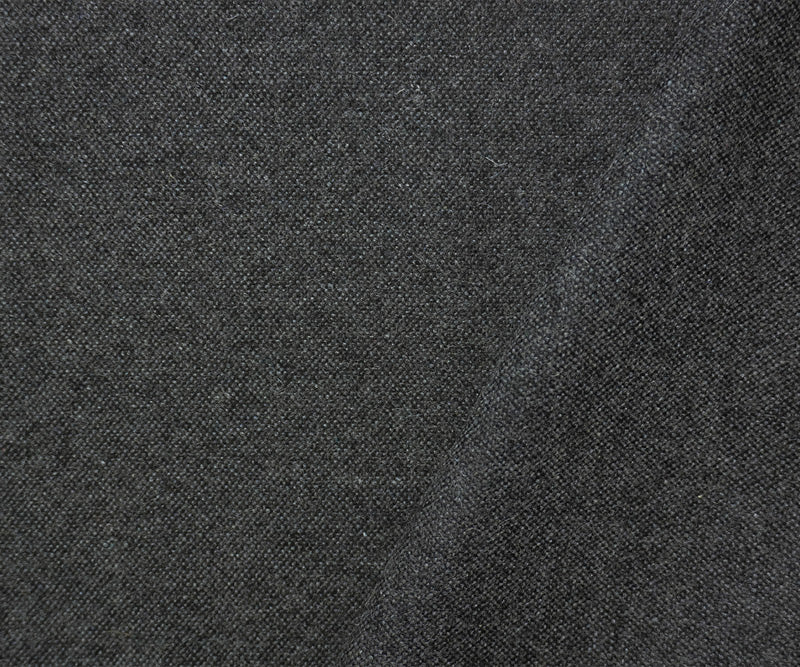 Heather Gray-Black Wool Poly Woven Jacketing Fabric