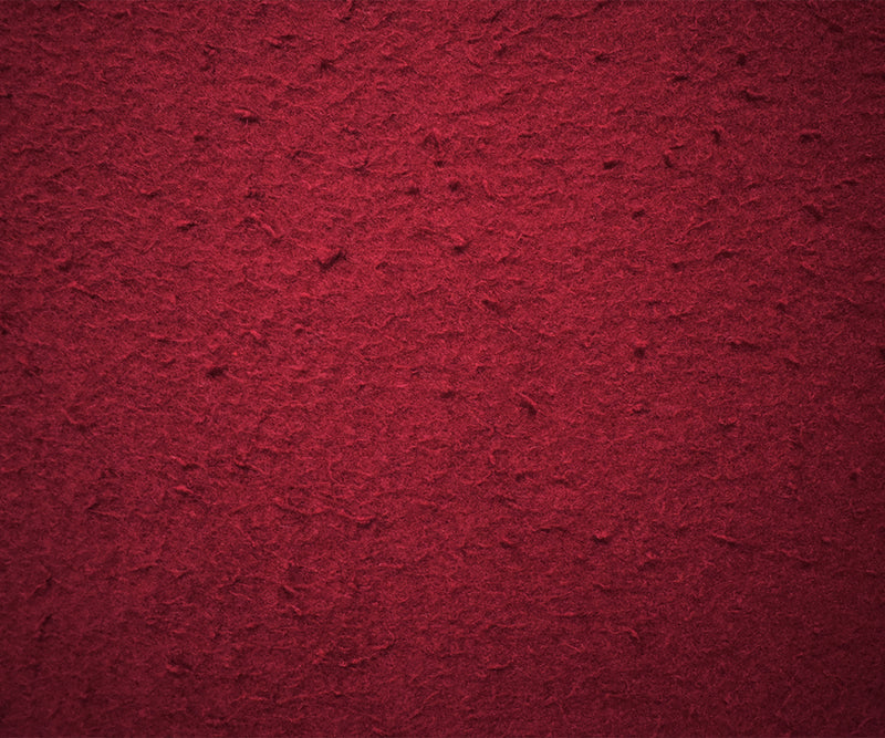 Red Wool Rayon Single Side Texture Fleece Knit Coating Fabric