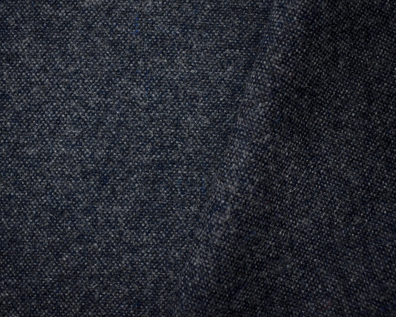 Blue-Gray Wool Rayon Texture Woven Jacketing Fabric