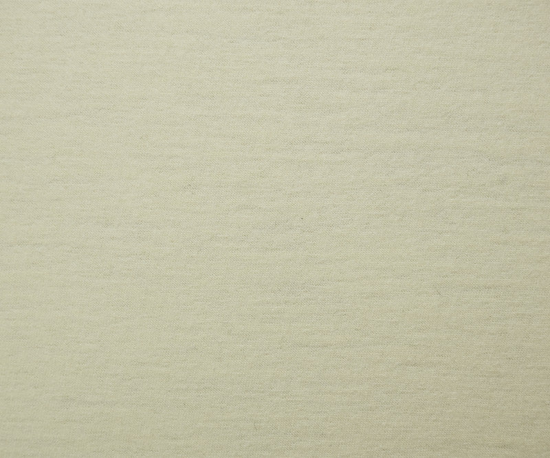 Ivory Wool Poly Spandex Stretch Solid Jersey Knit Fabric