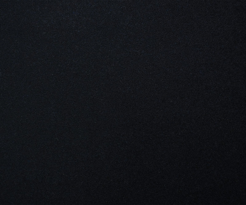 Deep Navy Blue-Black Wool Double Woven Coating Fabric