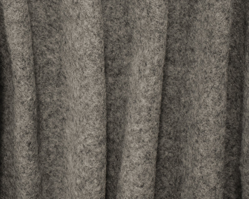 Heather Gray Boiled Wool Poly Woven Coating Fabric