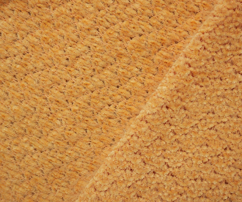 Yellow Nylon Poly Solid Chenille Sweater Knit Fabric
