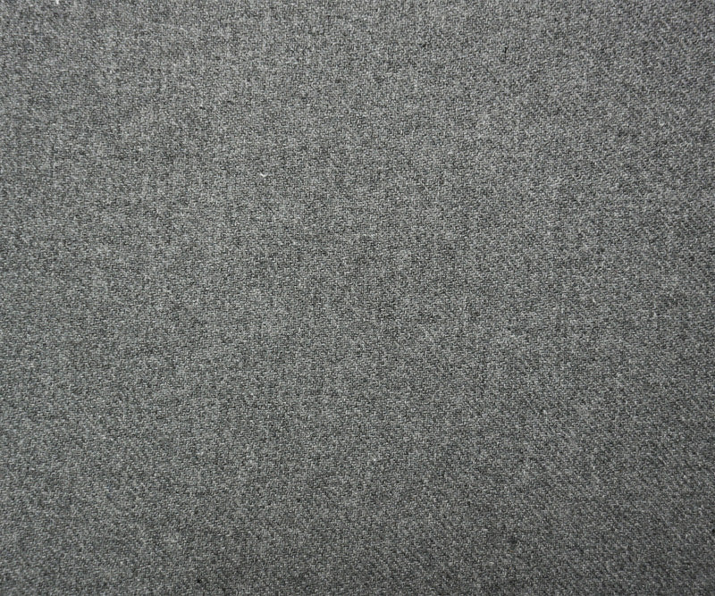 Gray Wool Poly Reversible Twill Double Woven Coating Fabric