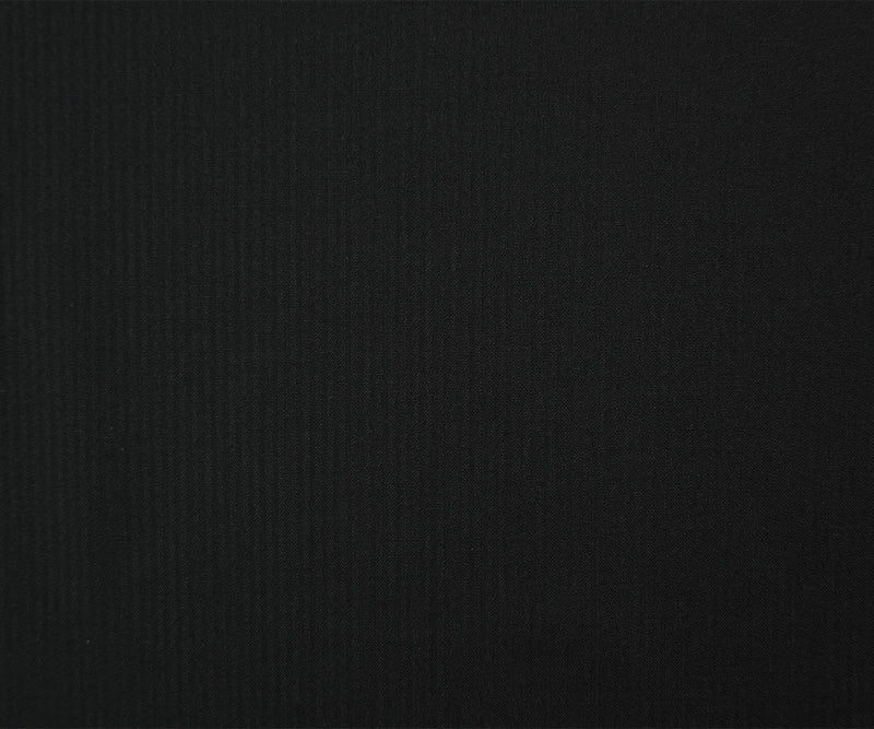 Black Poly Wool Stripe Woven Shirting Fabric
