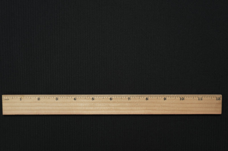 Black Poly Wool Stripe Woven Shirting Fabric