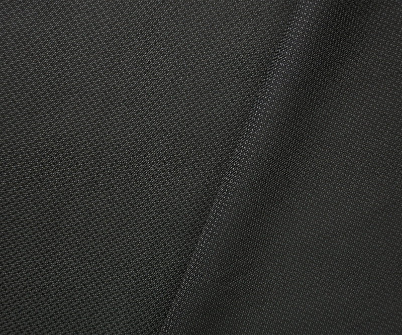 Gray Wool Poly Texture Dobby Woven Shirting Fabric
