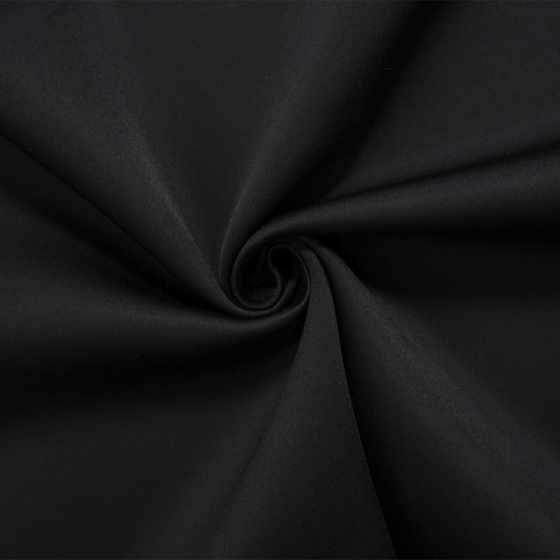 Black Solid Stretch Neoprene Scuba Double Knit Fabric
