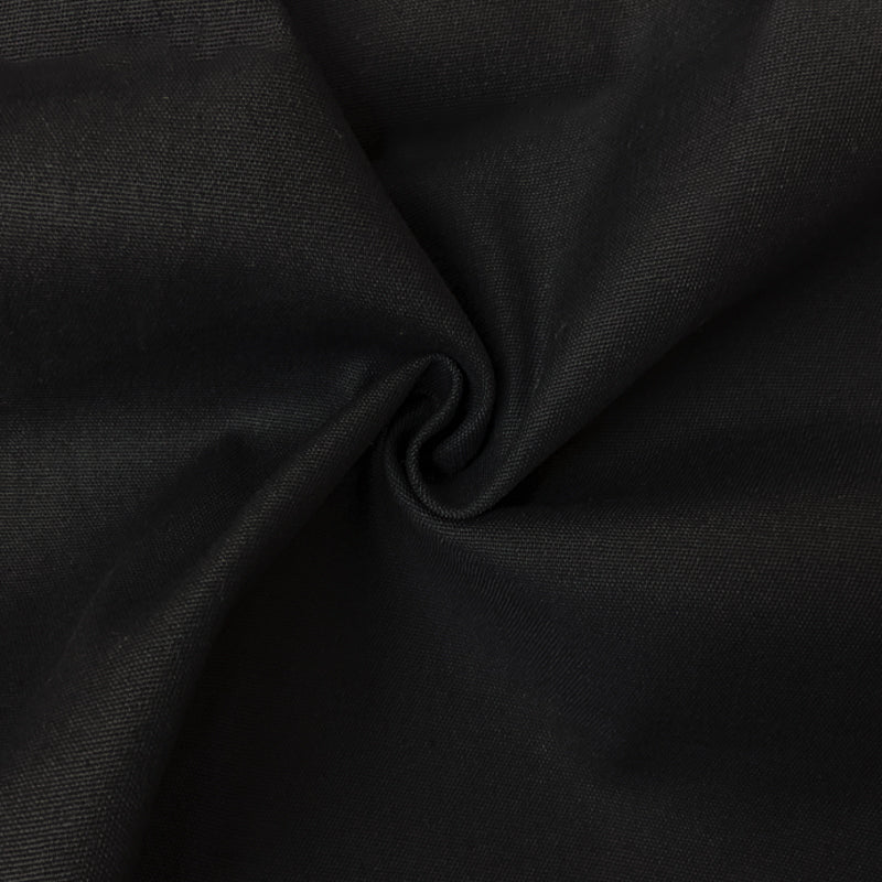 Night Black Cotton Spandex Stretch Solid Chino Twill Woven Fabric