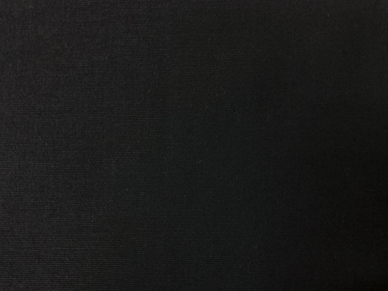 Dark Black Cotton Spandex Stretch Solid Chino Twill Woven Fabric