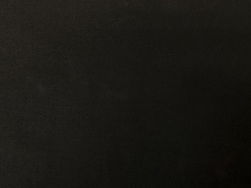 Black Cotton Spandex Stretch Solid Chino Twill Woven Fabric