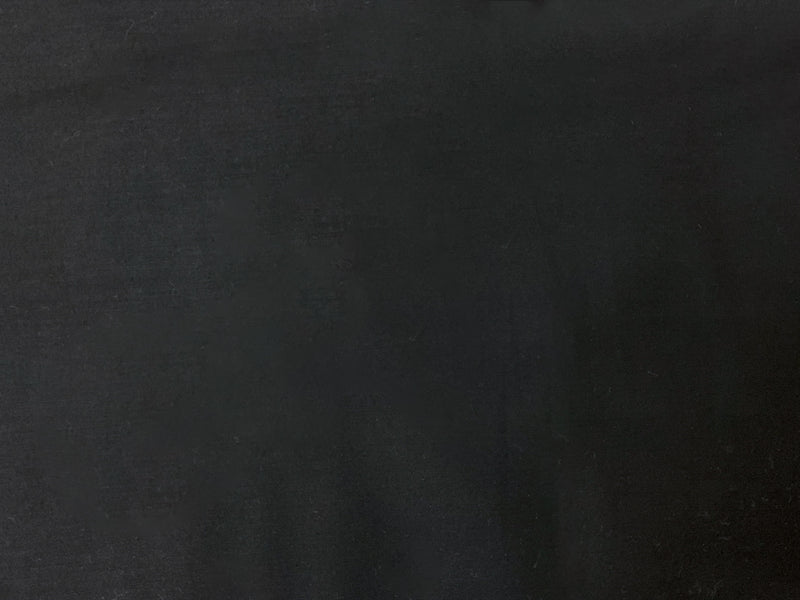 Black Cotton Solid Twill Sateen Woven Fabric