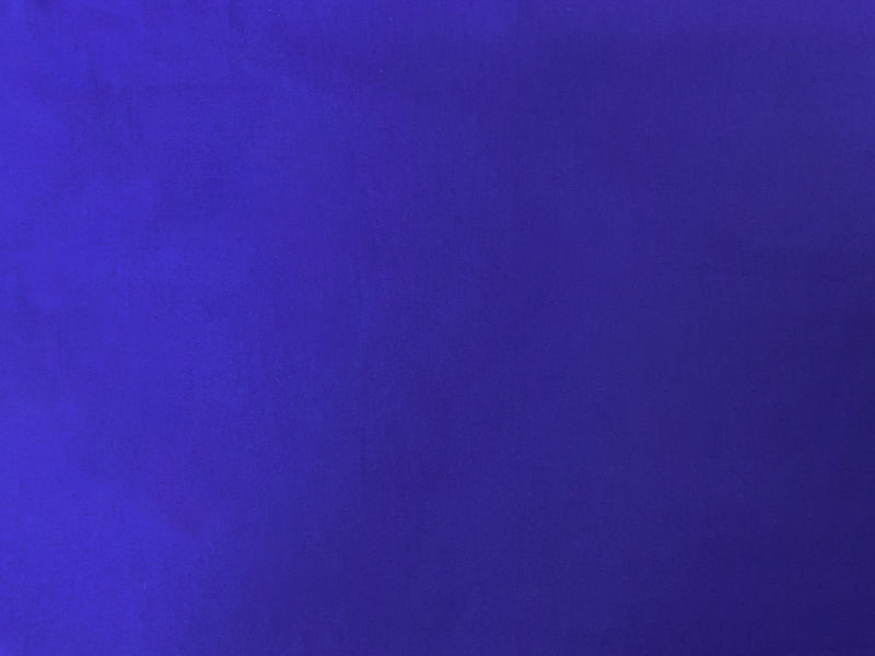 Cobalt Blue Cotton Solid Twill Sateen Woven Fabric