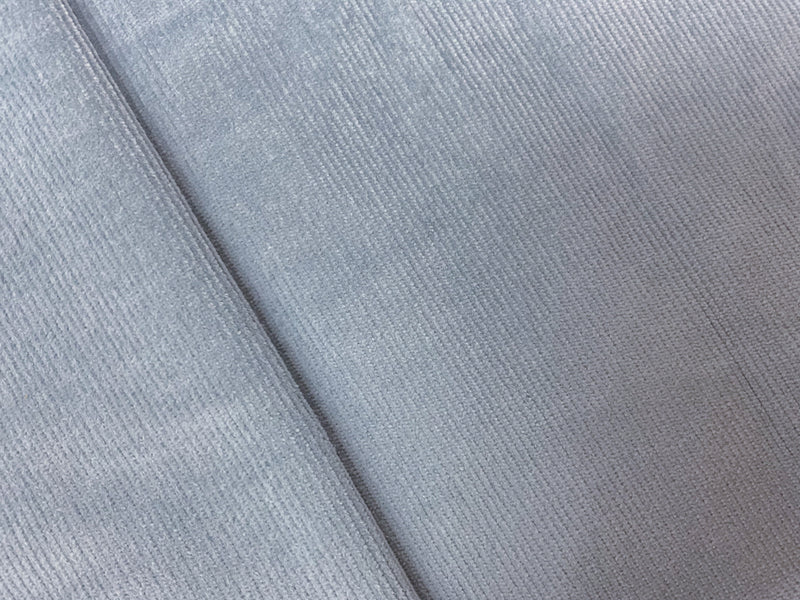 Blue Cotton Spandex Stretch Solid Pinwale Corduroy Woven Fabric