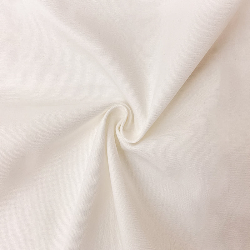 White Cotton Spandex Stretch Solid Chino Twill Woven Fabric