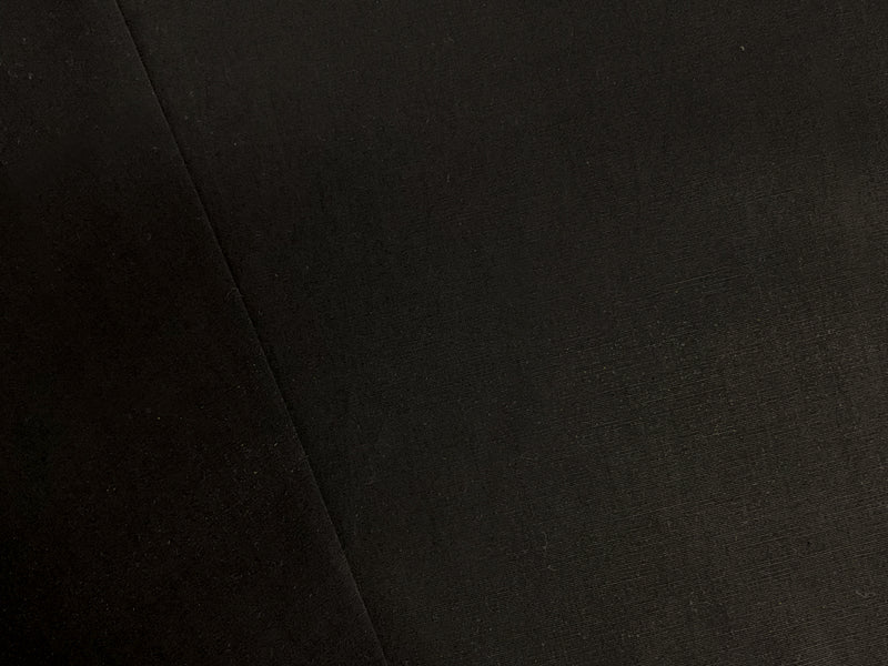 Black Cotton Spandex Stretch Solid Broadcloth Woven Fabric