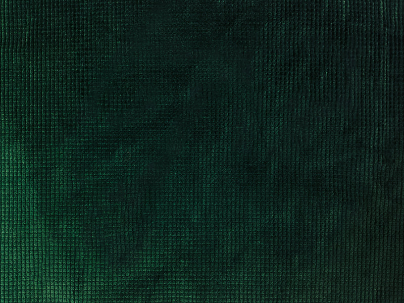 Green Cotton Spandex Stretch Check Corduroy Woven Fabric