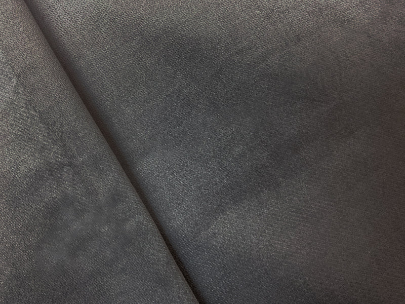 Gray Rayon Spandex Stretch Solid Velvet Woven Fabric