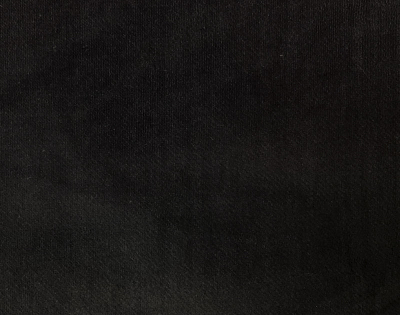 Black Cotton Stretch Solid Featherwale Corduroy Woven Fabric