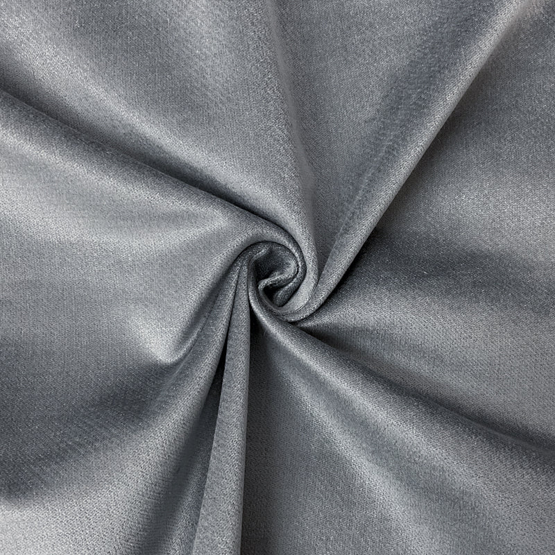 Gray Rayon Spandex Stretch Solid Velvet Woven Fabric