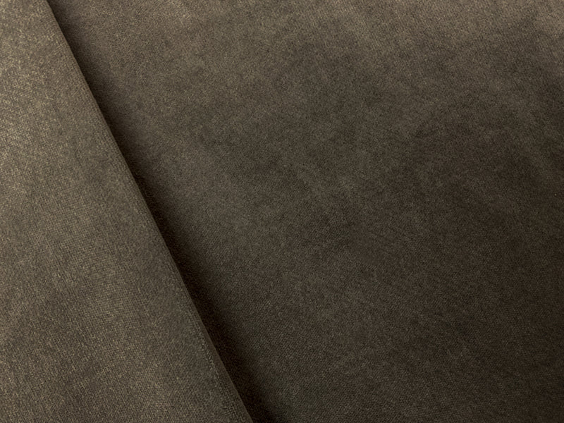 Taupe Brown Cotton Spandex Stretch Solid Velveteen Woven Fabric