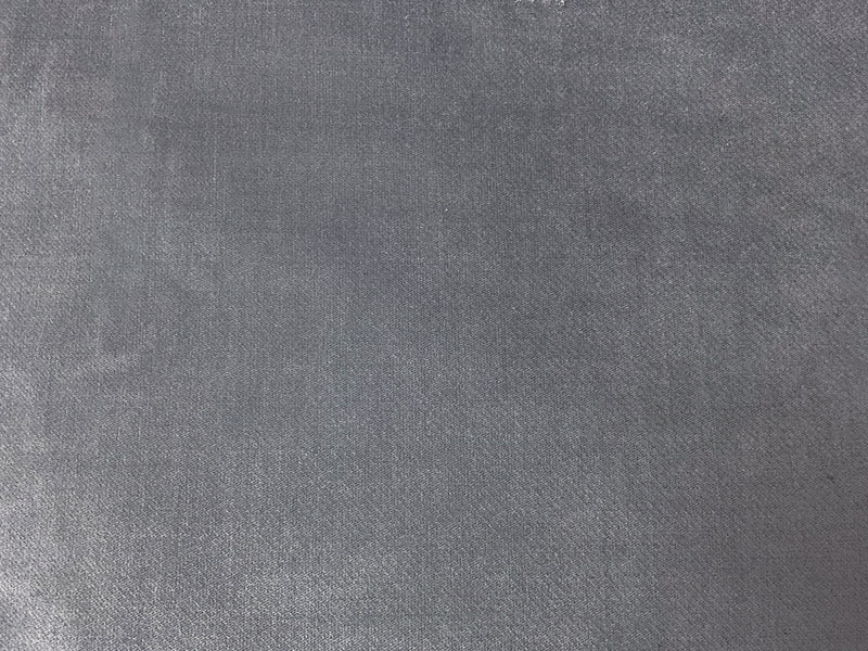 Gray Rayon Spandex Stretch Solid Velvet Woven Fabric