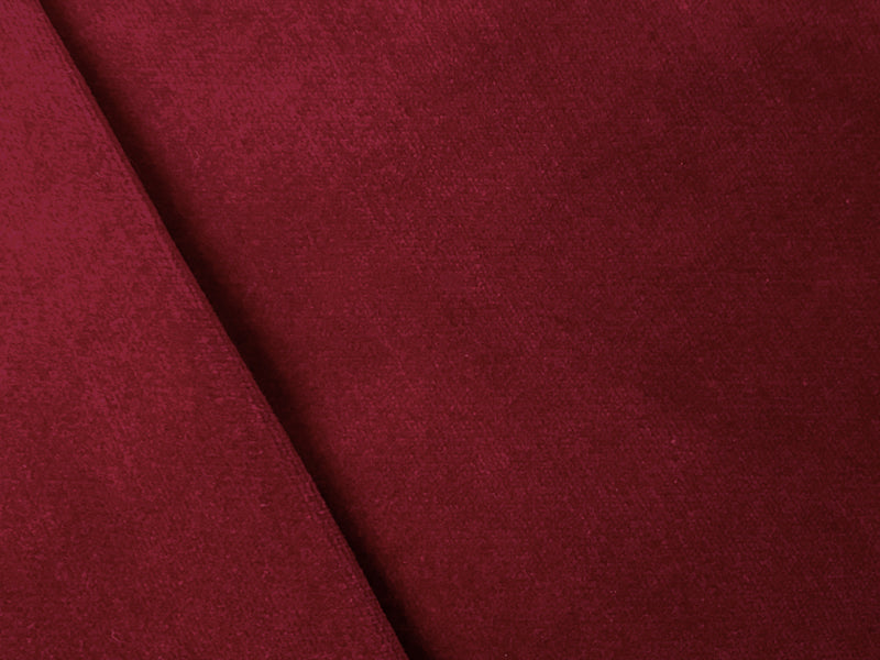 Red Cotton Solid Velveteen Woven Fabric