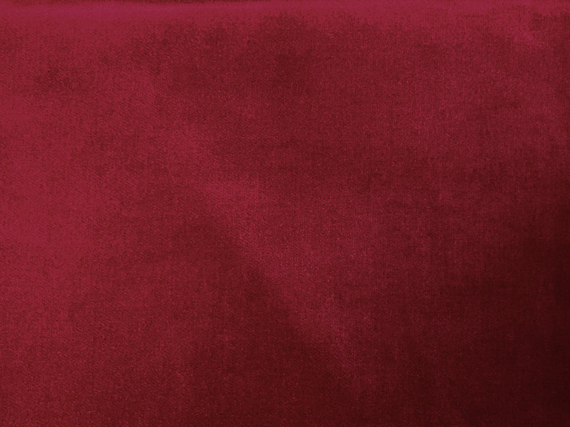 Red Cotton Solid Velveteen Woven Fabric