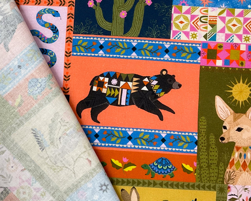 Orange Cotton Dashwood Studio Desert Moon Quilting Woven Fabric