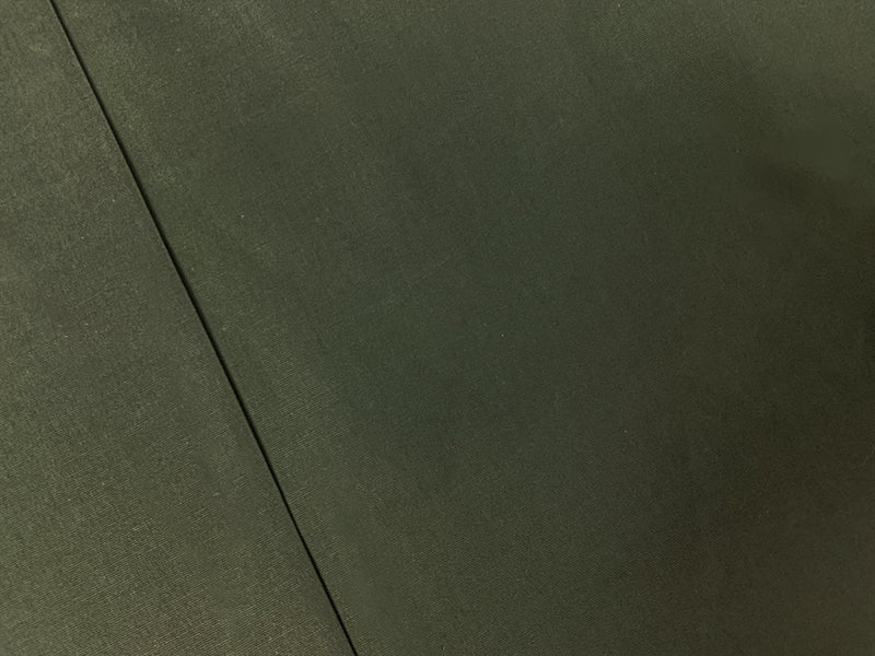 Deep Green Cotton Spandex Stretch Solid Broadcloth Woven Fabric