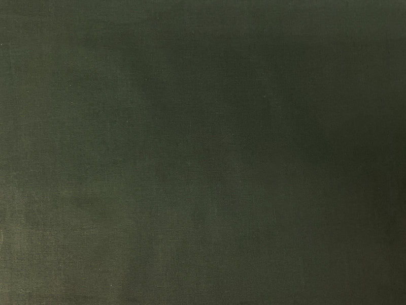 Deep Green Cotton Spandex Stretch Solid Broadcloth Woven Fabric