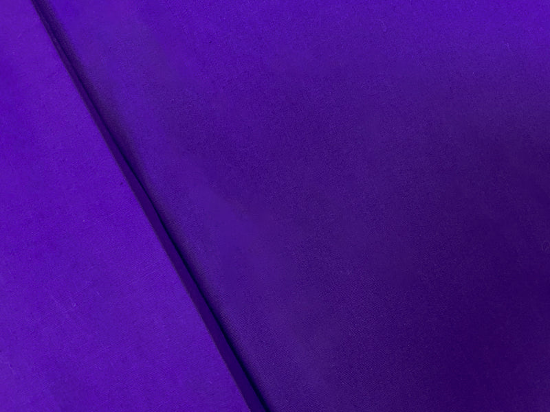 Purple Cotton Spandex Stretch Solid Broadcloth Woven Fabric
