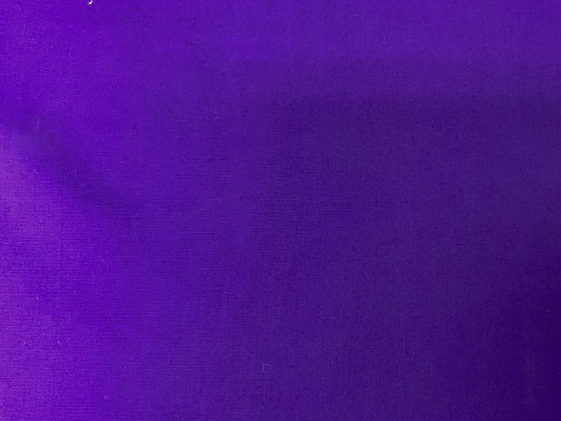 Purple Cotton Spandex Stretch Solid Broadcloth Woven Fabric